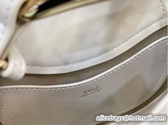 Pretty Style Chloe Original Calfskin Leather Bag 3S1350 cream