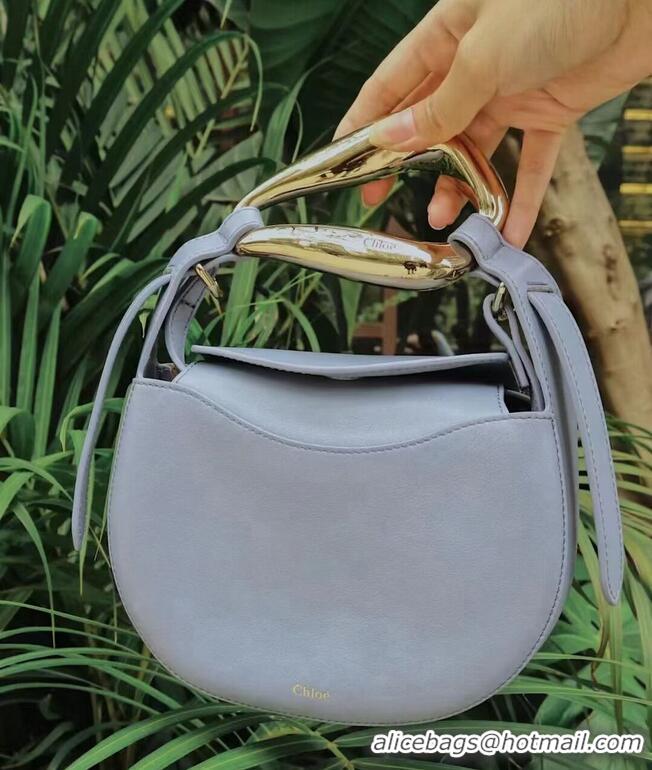 Unique Cheapest Chloe Original Calfskin Leather Bag 3S1350 sky blue