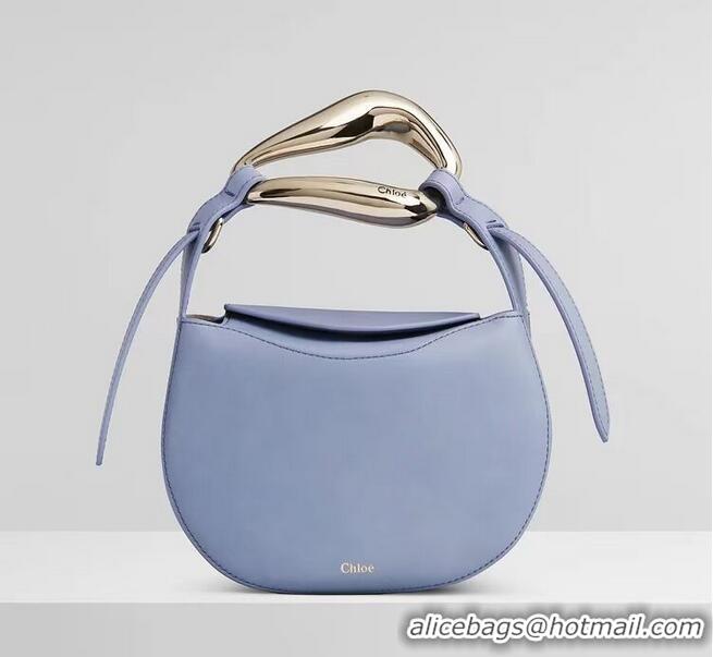 Unique Cheapest Chloe Original Calfskin Leather Bag 3S1350 sky blue