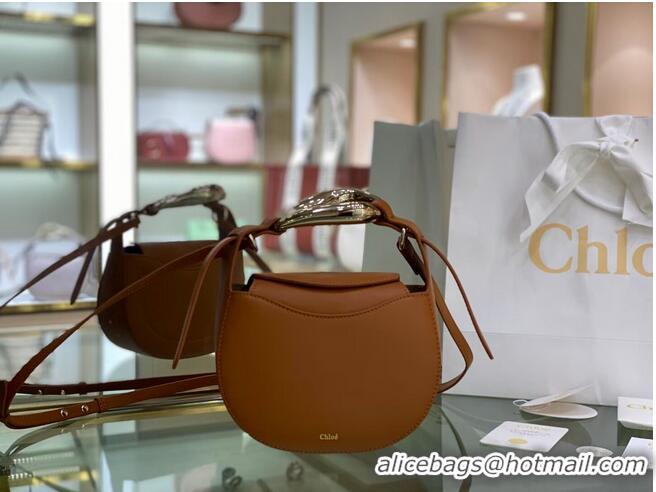 Luxury Cheap Chloe Original Calfskin Leather Bag 3S1350 brown