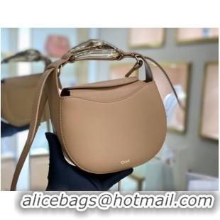 Affordable Price Chloe Original Calfskin Leather Bag 3S1350 Apricot