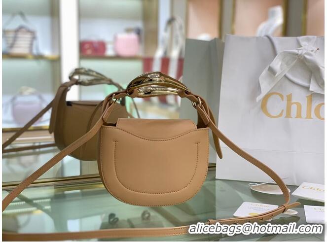 Affordable Price Chloe Original Calfskin Leather Bag 3S1350 Apricot