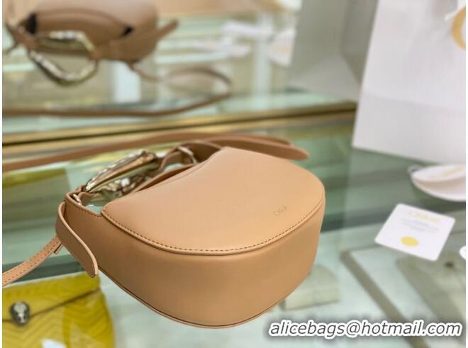 Affordable Price Chloe Original Calfskin Leather Bag 3S1350 Apricot