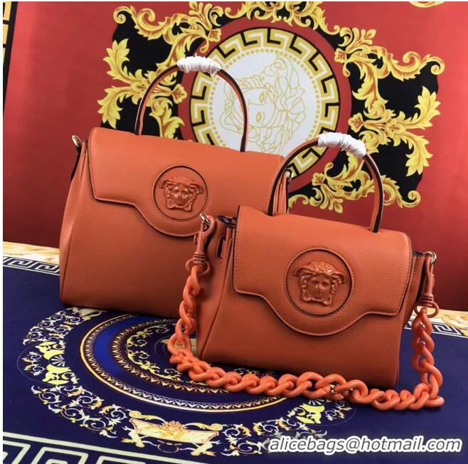 Good Product Versace Original Calfskin Leather Bag FS1040 orange