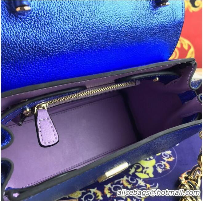 Unique Style Versace Original Calfskin Leather Bag FS1040 blue