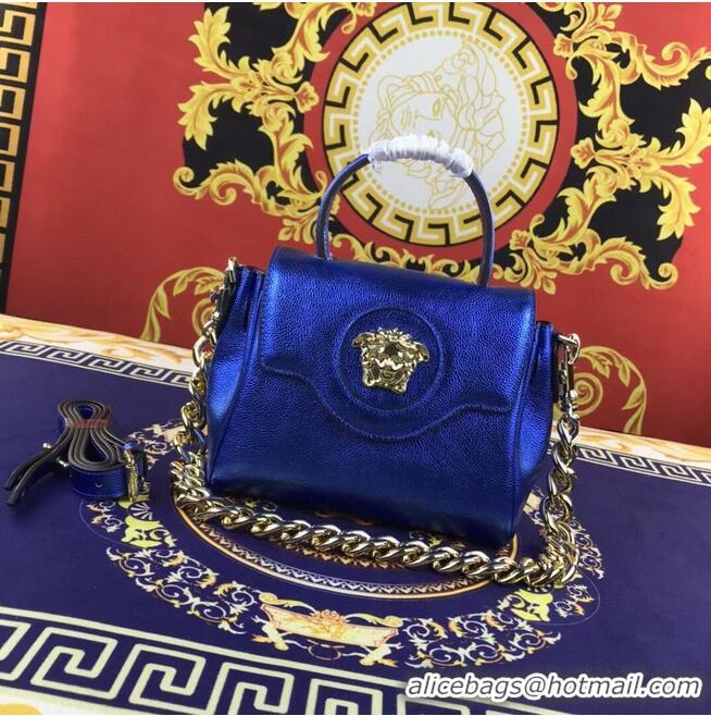 Unique Style Versace Original Calfskin Leather Bag FS1040 blue