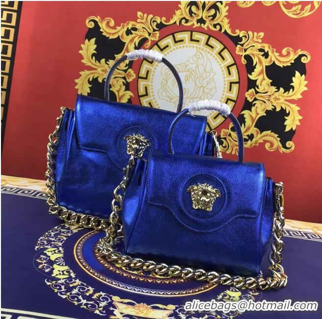 Unique Style Versace Original Calfskin Leather Bag FS1040 blue