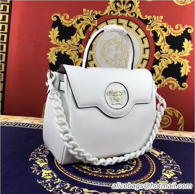 Famous Brand Versace Original medium Calfskin Leather Bag FS1041 white