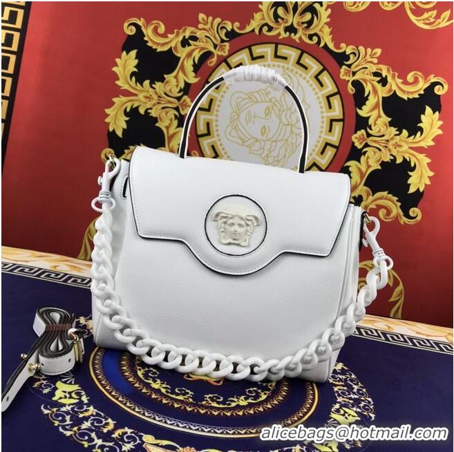 Famous Brand Versace Original medium Calfskin Leather Bag FS1041 white