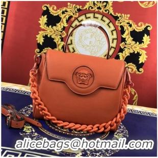 Luxury Discount Versace Original medium Calfskin Leather Bag FS1041 orange