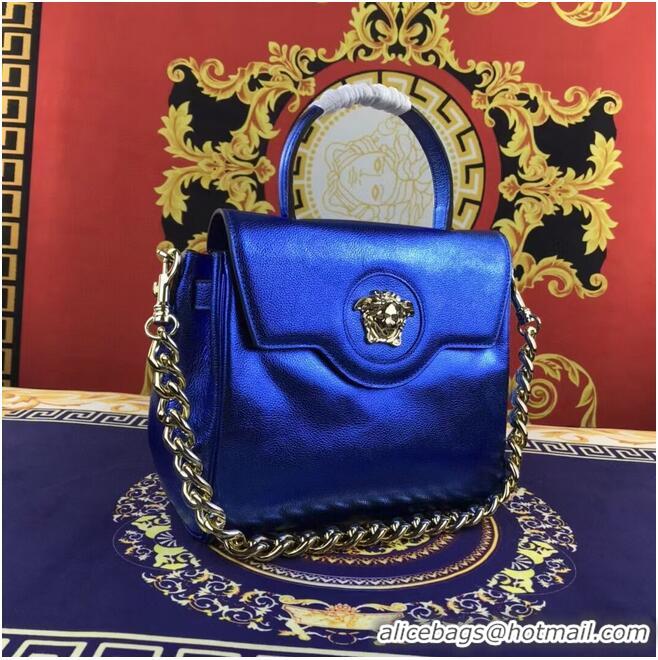 Buy Fashionable Versace Original medium Calfskin Leather Bag FS1041 blue