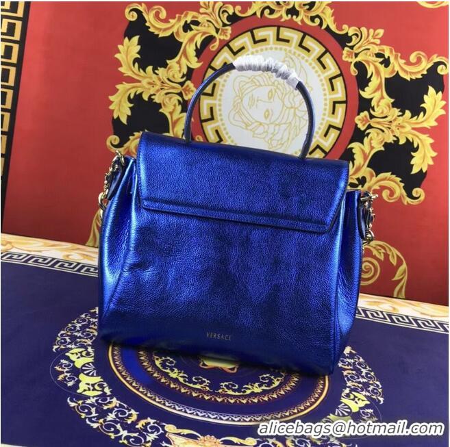 Buy Fashionable Versace Original medium Calfskin Leather Bag FS1041 blue