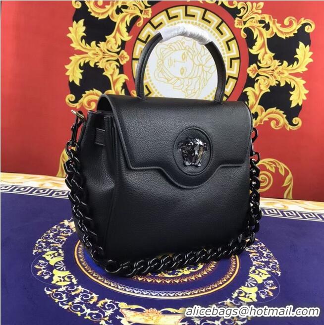 Famous Brand Versace Original medium Calfskin Leather Bag FS1041-1 black