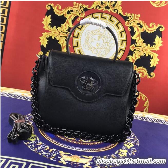 Famous Brand Versace Original medium Calfskin Leather Bag FS1041-1 black