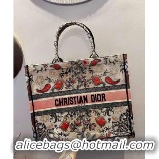 Luxury Classic DIOR BOOK TOTE Multicolor Embroidery M1286ZR