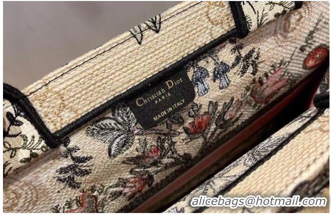 Luxury Classic DIOR BOOK TOTE Multicolor Embroidery M1286ZR