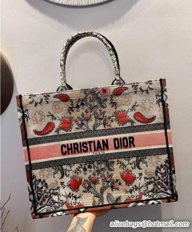 Luxury Classic DIOR BOOK TOTE Multicolor Embroidery M1286ZR