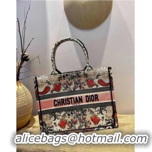 Good Quality DIOR BOOK TOTE Multicolor Embroidery M1287ZR