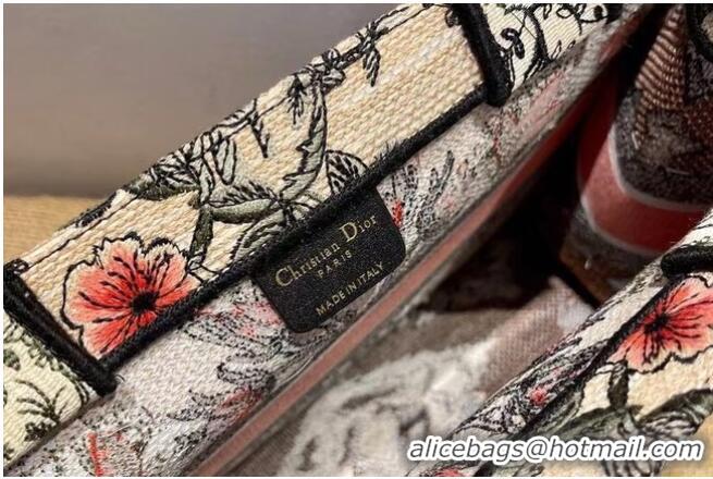 Good Quality DIOR BOOK TOTE Multicolor Embroidery M1287ZR