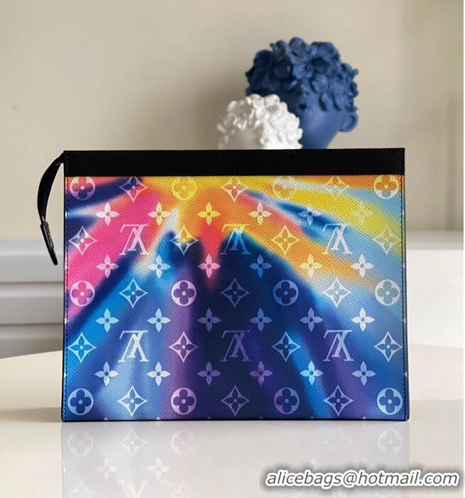 Good Product Louis Vuitton Monogram POCHETTE Voyage M61692 Aurora Blue