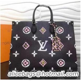 Buy Discount Louis Vuitton ONTHEGO Original Leather GM M45815 Black