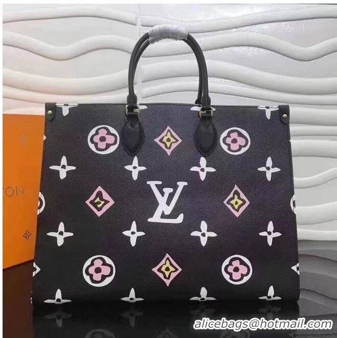 Buy Discount Louis Vuitton ONTHEGO Original Leather GM M45815 Black