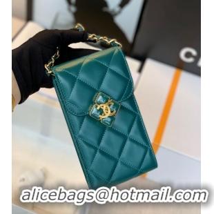 Good Quality CHANEL Mobile phone case Card Holder AP1188 Green