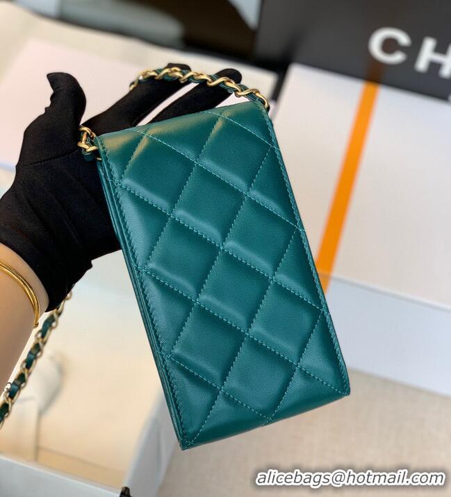 Good Quality CHANEL Mobile phone case Card Holder AP1188 Green