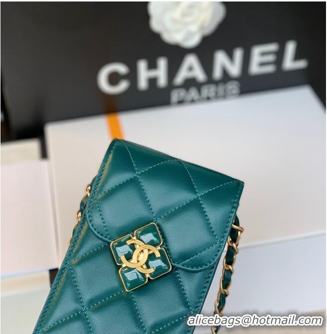 Good Quality CHANEL Mobile phone case Card Holder AP1188 Green