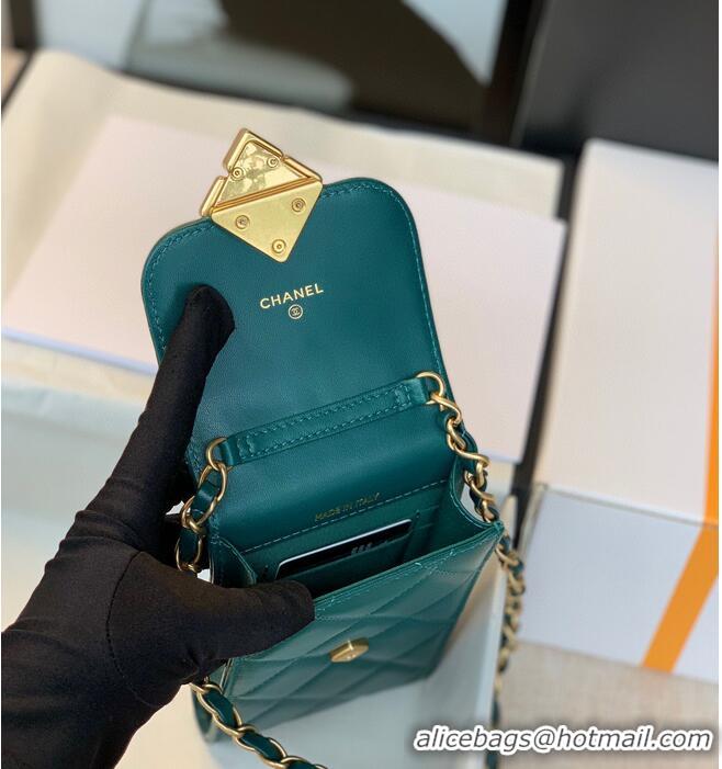 Good Quality CHANEL Mobile phone case Card Holder AP1188 Green