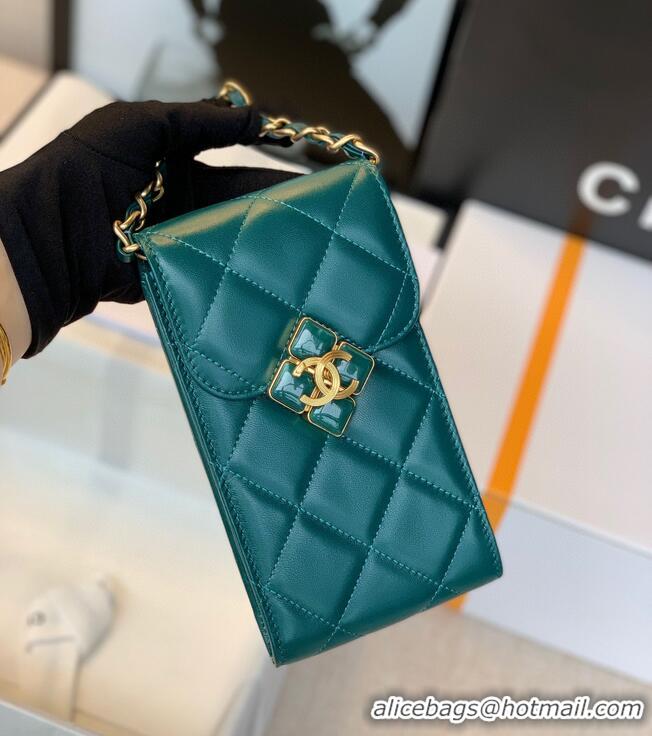 Good Quality CHANEL Mobile phone case Card Holder AP1188 Green