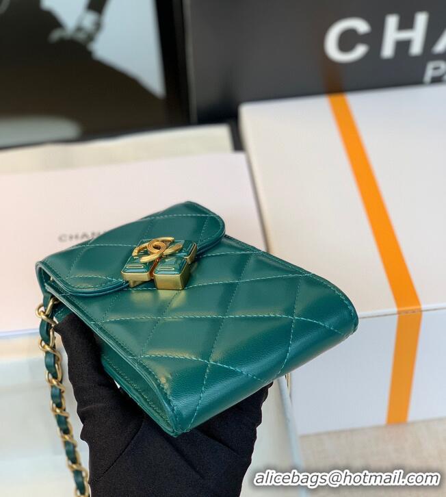 Good Quality CHANEL Mobile phone case Card Holder AP1188 Green