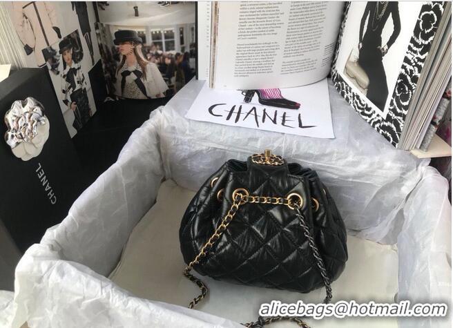 Unique Discount CHANEL Original Leather Rope Bag AS1802 Black