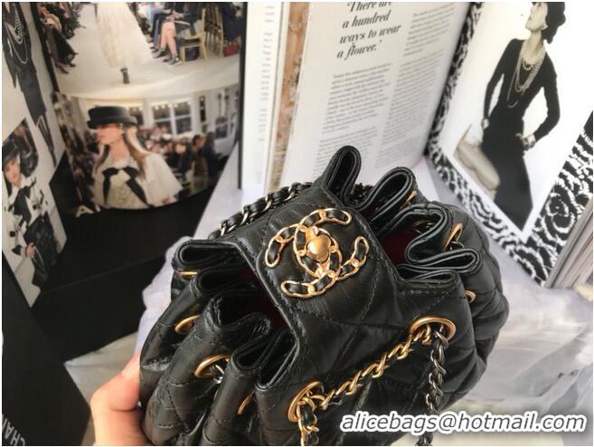 Unique Discount CHANEL Original Leather Rope Bag AS1802 Black