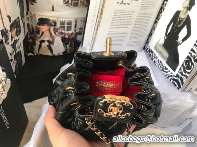 Unique Discount CHANEL Original Leather Rope Bag AS1802 Black