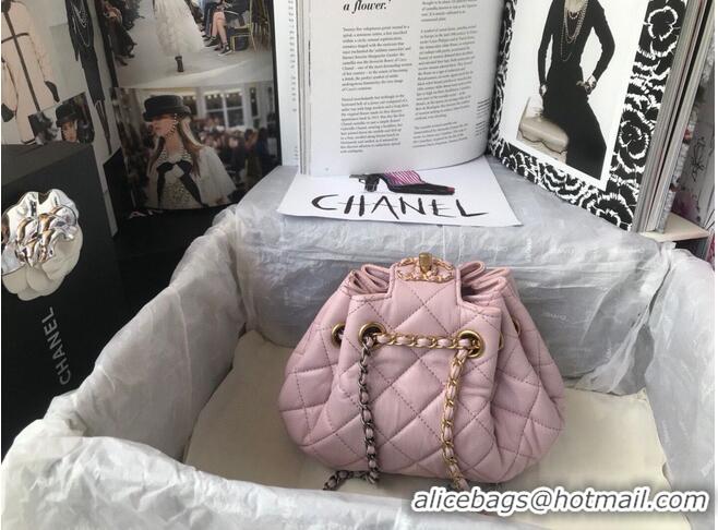 Cheapest CHANEL Original Leather Rope Bag AS1802 Pink