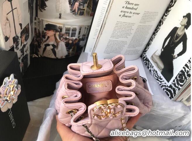 Cheapest CHANEL Original Leather Rope Bag AS1802 Pink