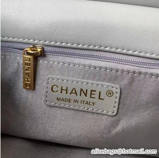 Shop Grade Chanel Flap Shoulder Bag Original leather AS2438 grey