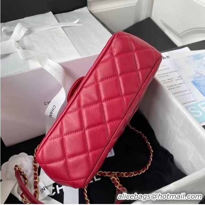 Cheap Price Chanel Flap Shoulder Bag Original leather AS2438 red