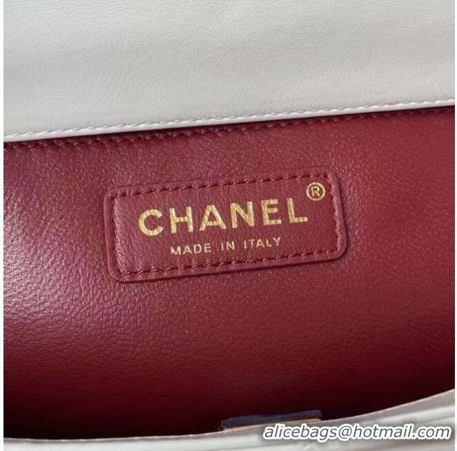 Buy Discount Chanel Flap Shoulder Bag Original leather AS2649 white