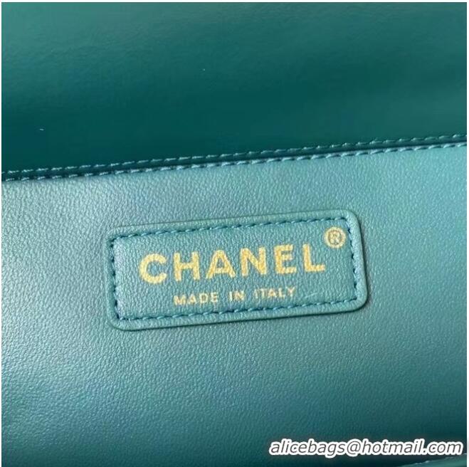 Good Quality Chanel Flap Shoulder Bag Original leather AS2649 blue