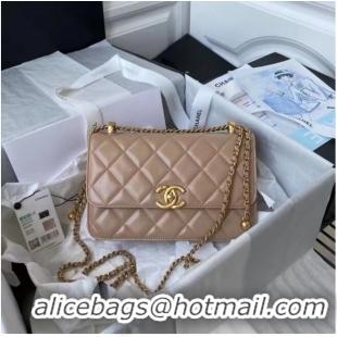 Market Sells Chanel Flap Shoulder Bag Original leather AS2649 Apricot