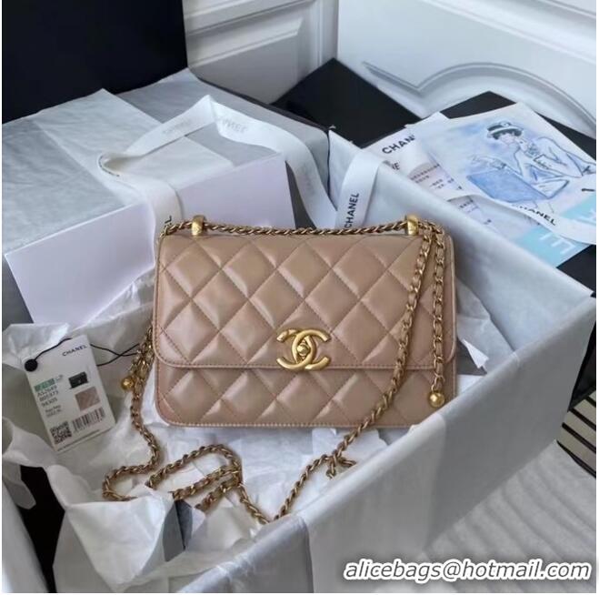 Market Sells Chanel Flap Shoulder Bag Original leather AS2649 Apricot