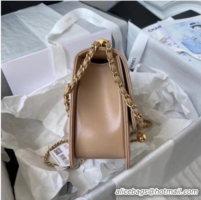 Market Sells Chanel Flap Shoulder Bag Original leather AS2649 Apricot