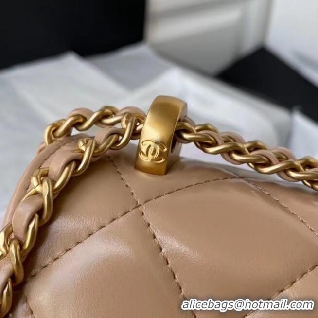 Market Sells Chanel Flap Shoulder Bag Original leather AS2649 Apricot