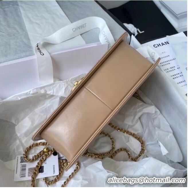 Market Sells Chanel Flap Shoulder Bag Original leather AS2649 Apricot