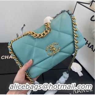 Buy Discount CHANEL 19 Flap Bag AS1160 AS1161 AS1162 Blue Sky