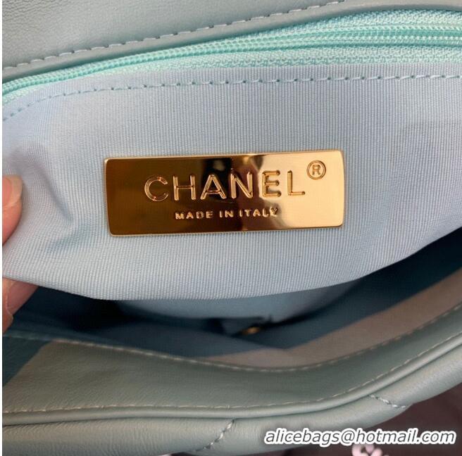 Buy Discount CHANEL 19 Flap Bag AS1160 AS1161 AS1162 Blue Sky