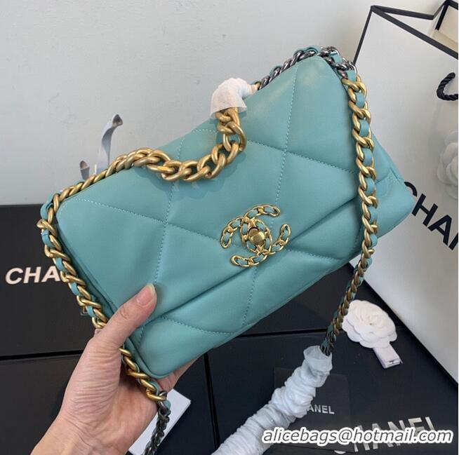 Buy Discount CHANEL 19 Flap Bag AS1160 AS1161 AS1162 Blue Sky