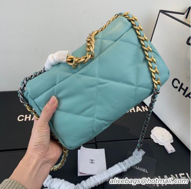 Buy Discount CHANEL 19 Flap Bag AS1160 AS1161 AS1162 Blue Sky